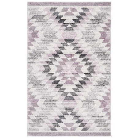 Safavieh 7 x 7 ft. Adirondack Round Power-Loomed Rug Plum & Ivory ADR218U-7R